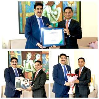 Salman Khan-Amruta Fadnavis Lead The Charge For Earth Conservation At Amruta Fadnavis’ Eco Friendly Ganesha Movement Bacche Bole Morya At Dome SVP Stadium.